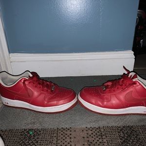 Air Force 1 '07 Varsity Red-White "Red Gum" Sz 11
